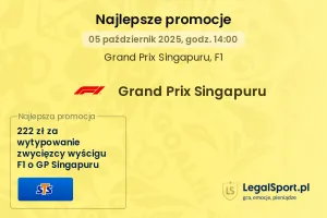 F1 GP Singapuru promocje bukmacherskie