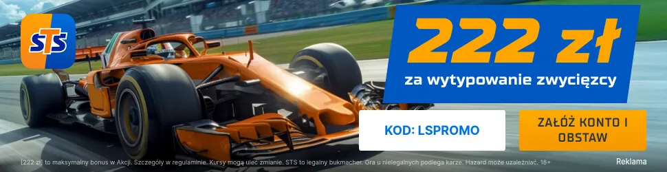 222 zł od STS za wytypowanie zwycięzcy GP USA