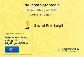 F1 GP Belgii promocje bukmacherskie