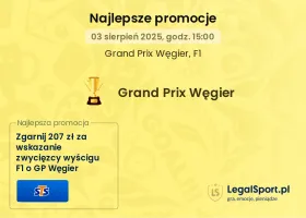 F1 GP Węgier promocje bukmacherskie