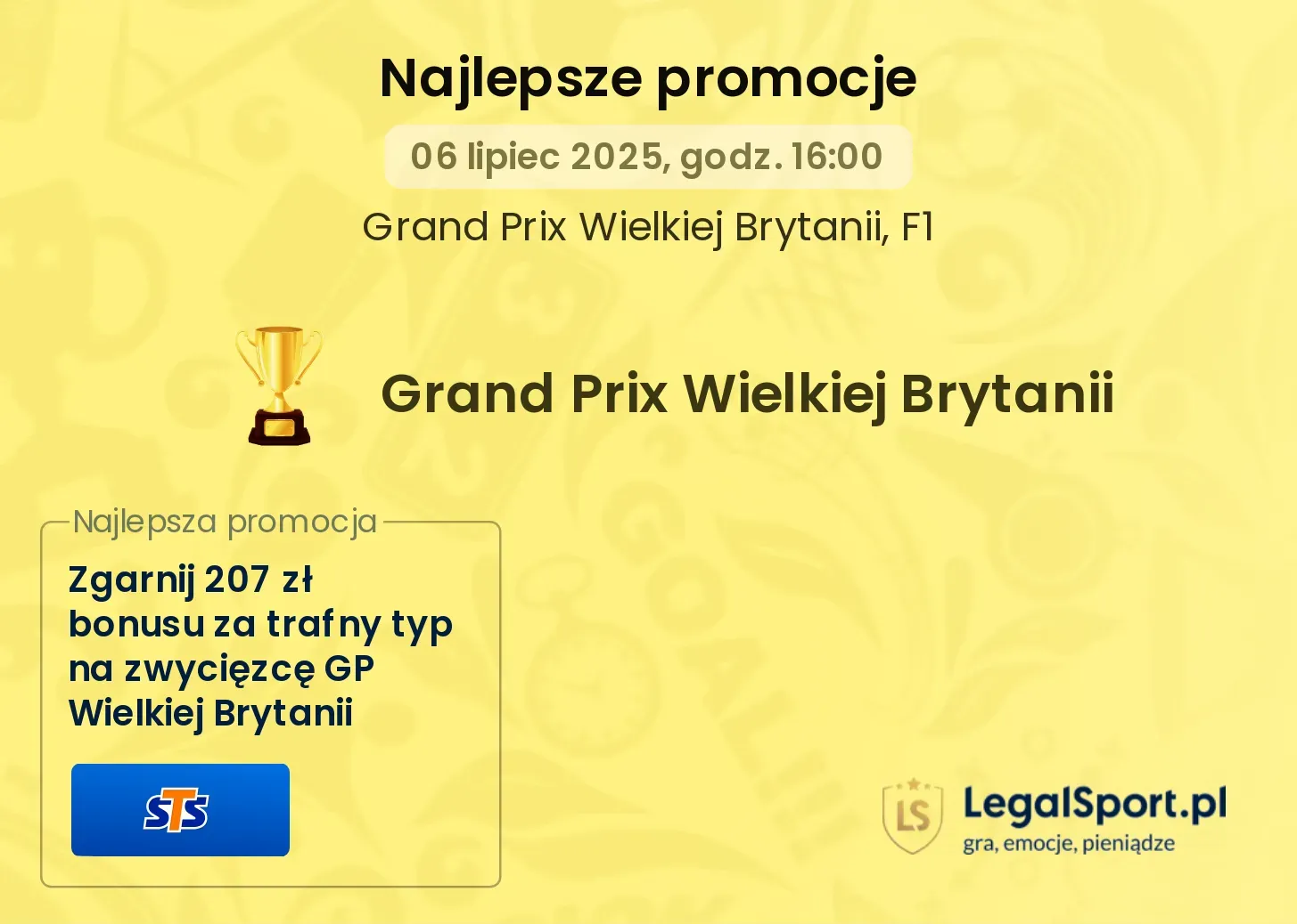 F1 GP Wielkiej Brytanii promocje bukmacherskie