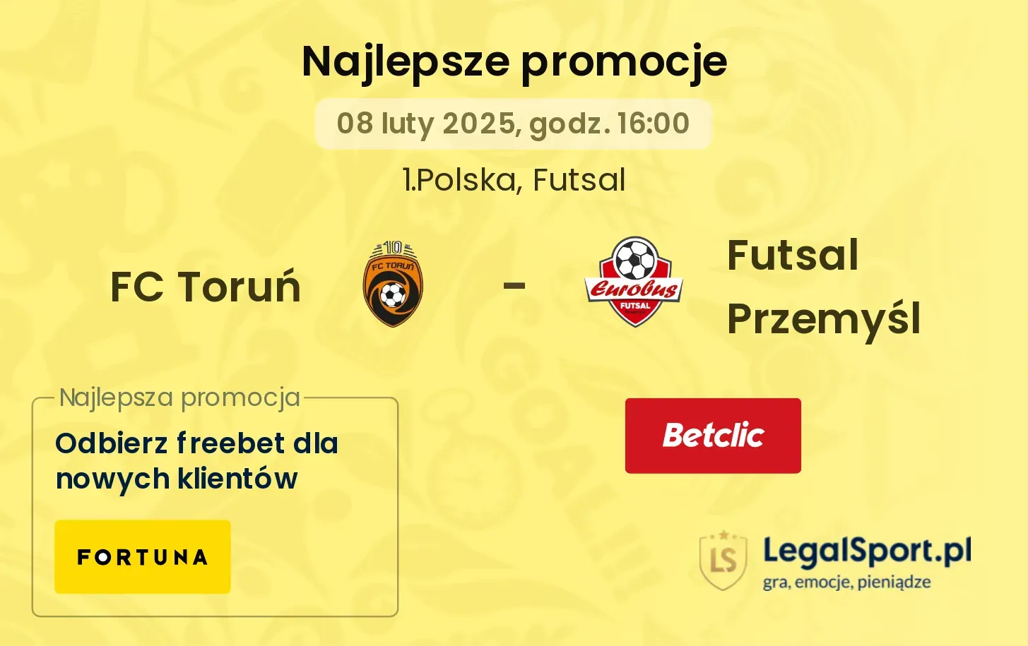FC Toruń - Futsal Przemyśl promocje u bukmacherów