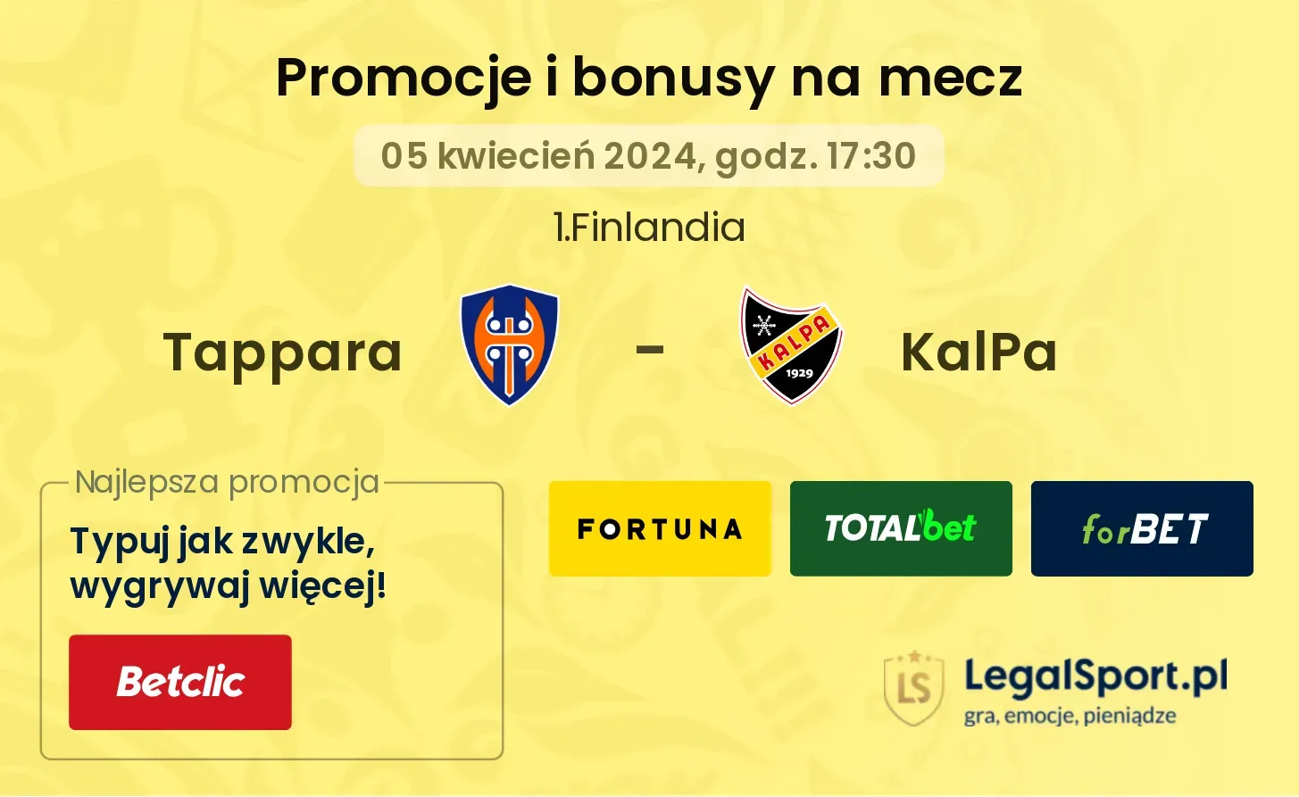 Tappara - KalPa promocje bonusy na mecz