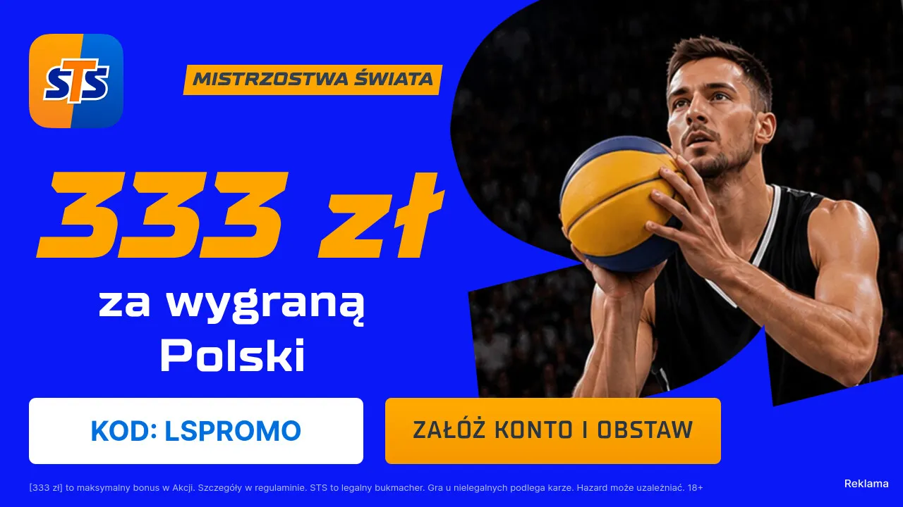 STS: 333 zł za wygraną Polski w meczu koszykarskich MŚ 3x3