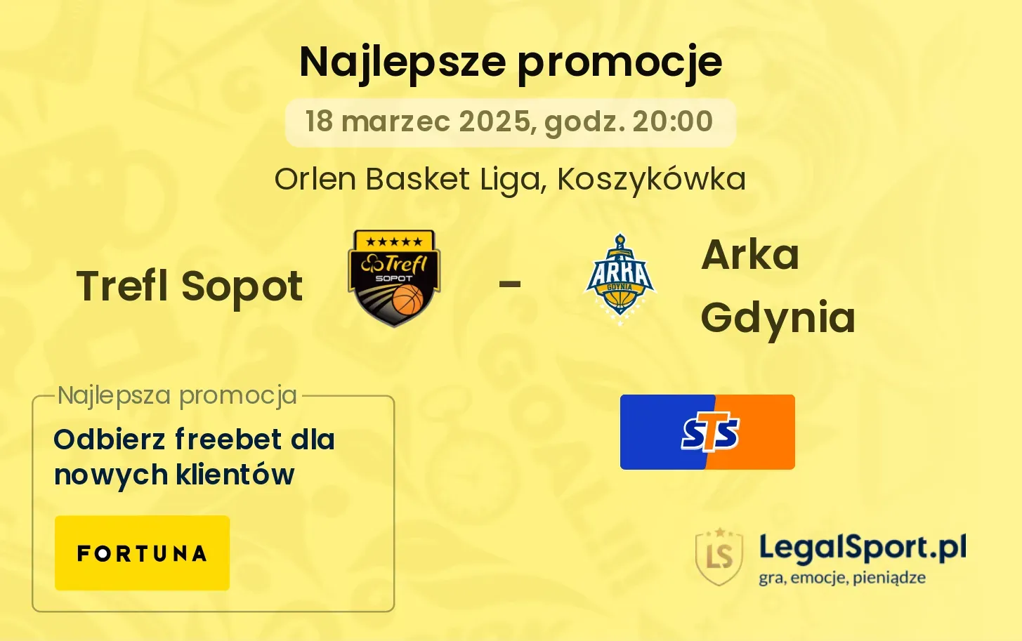 Trefl Sopot - Arka Gdynia promocje bukmacherskie