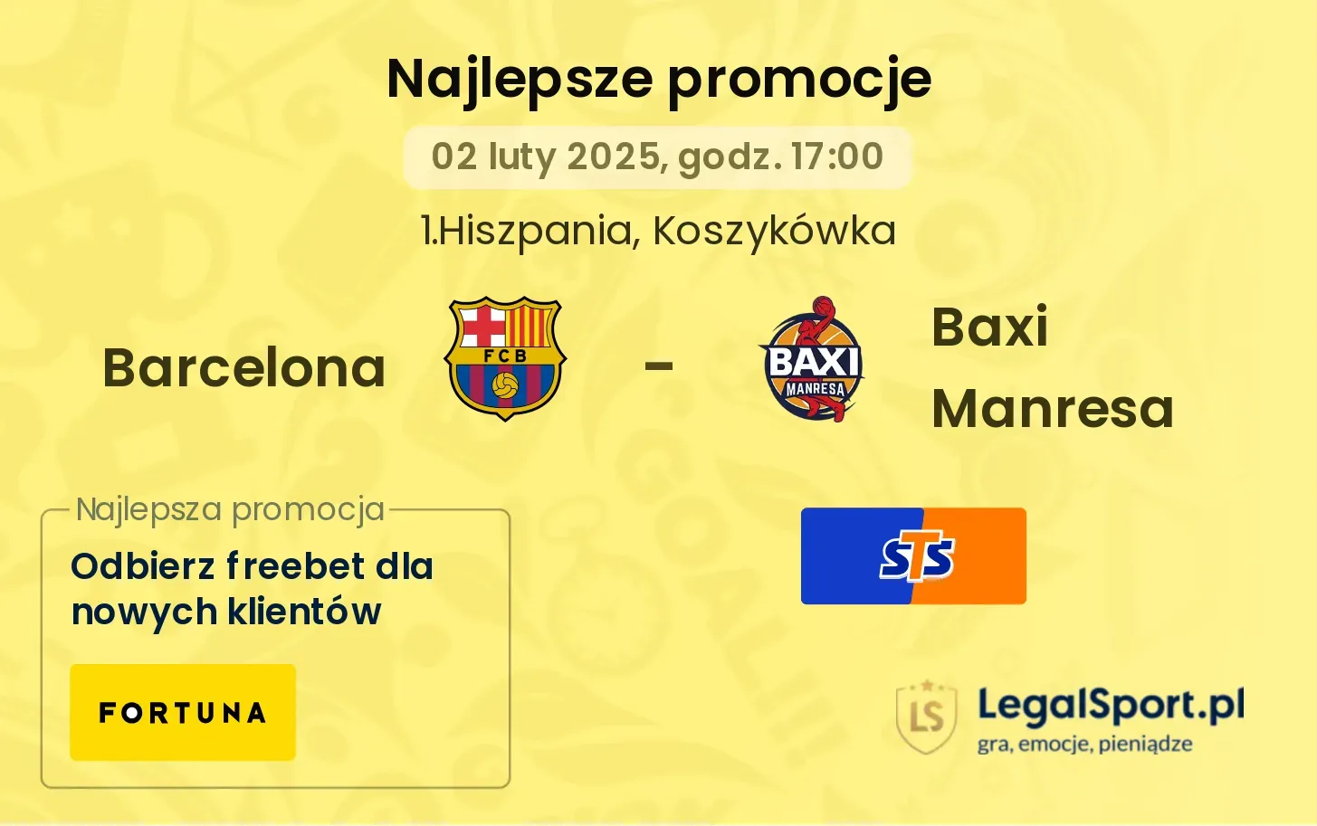 Barcelona - Baxi Manresa promocje bukmacherskie