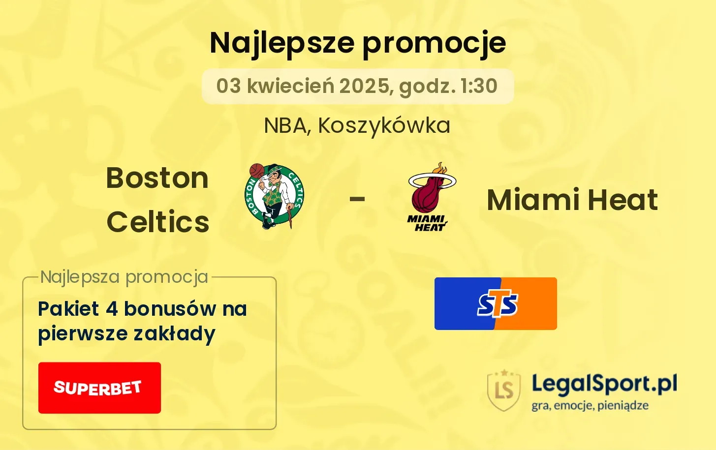 Boston Celtics - Miami Heat promocje u bukmacherów