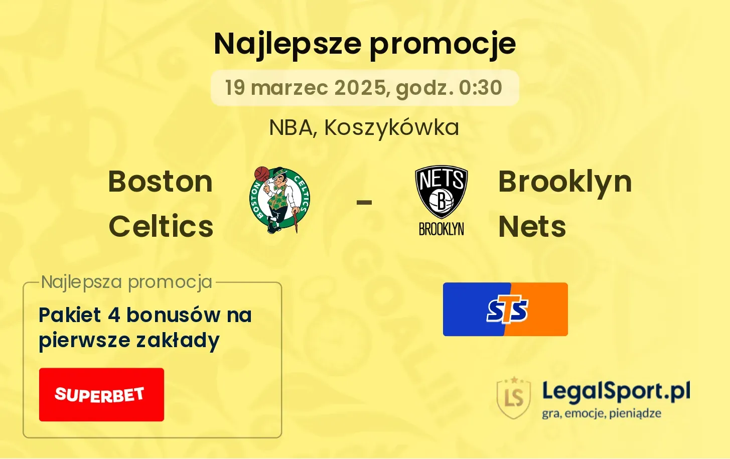 Boston Celtics - Brooklyn Nets promocje u bukmacherów