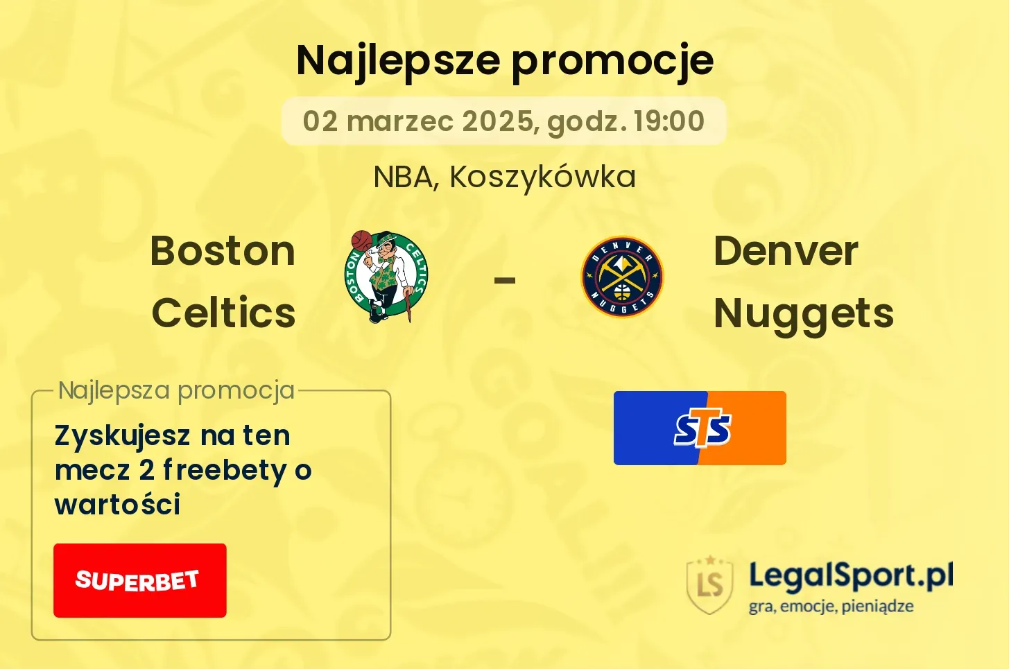 Boston Celtics - Denver Nuggets promocje u bukmacherów