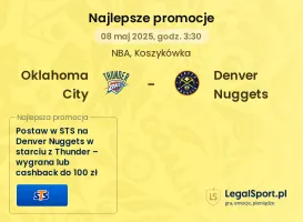 Oklahoma City - Denver Nuggets promocje bukmacherskie