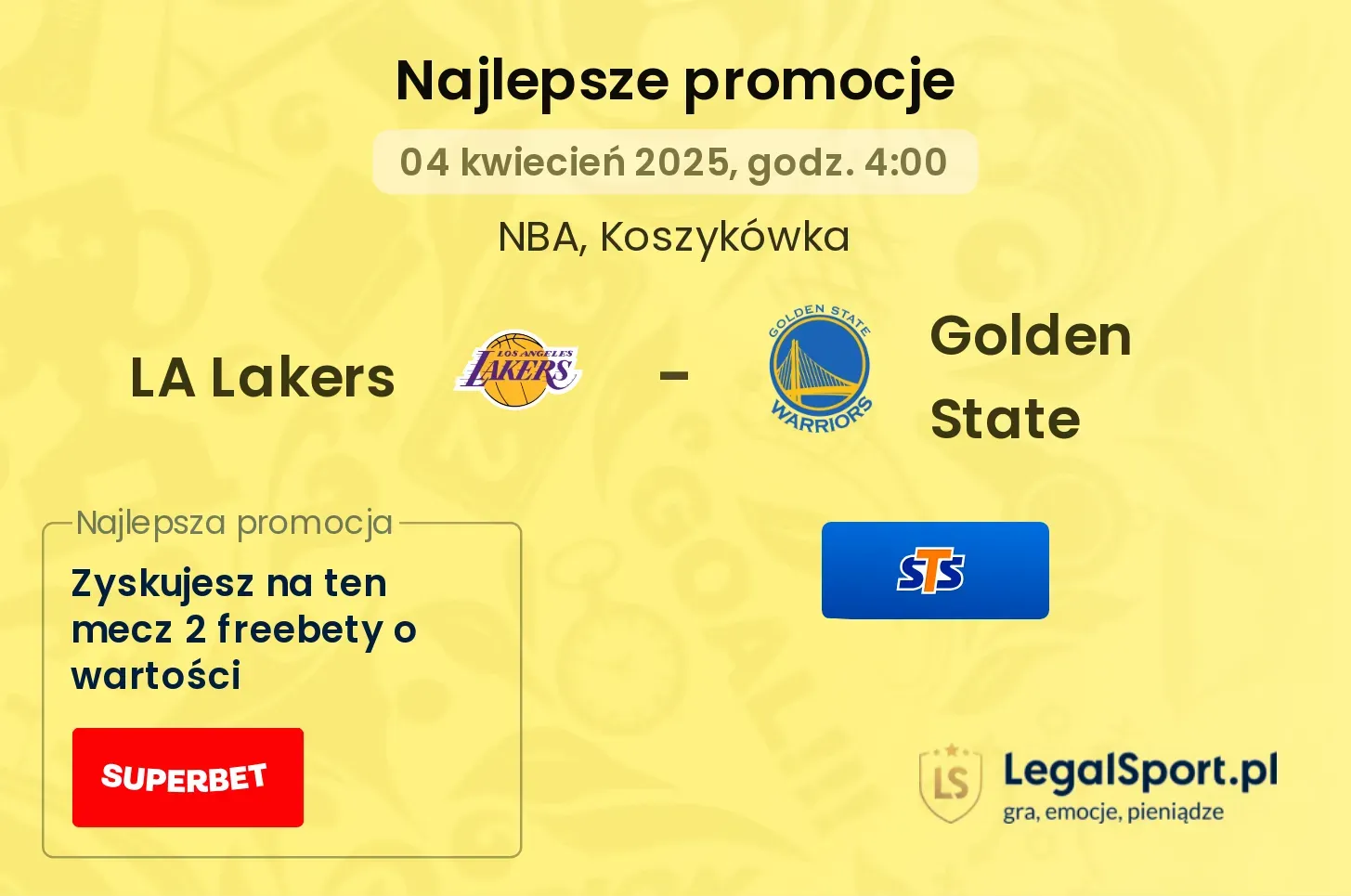 LA Lakers - Golden State promocje bukmacherskie
