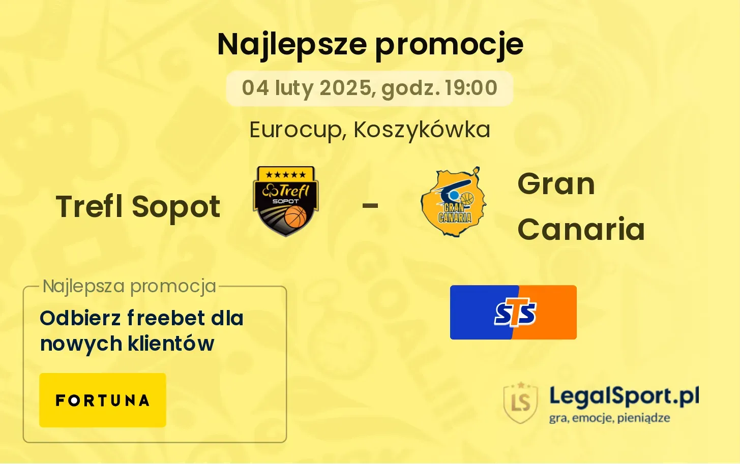 Trefl Sopot - Gran Canaria promocje bukmacherskie