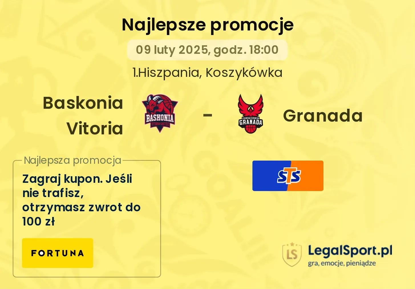 Baskonia Vitoria - Granada promocje bukmacherskie