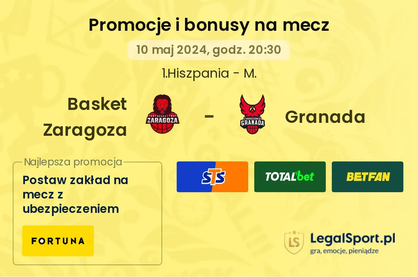 Basket Zaragoza - Granada promocje bonusy na mecz