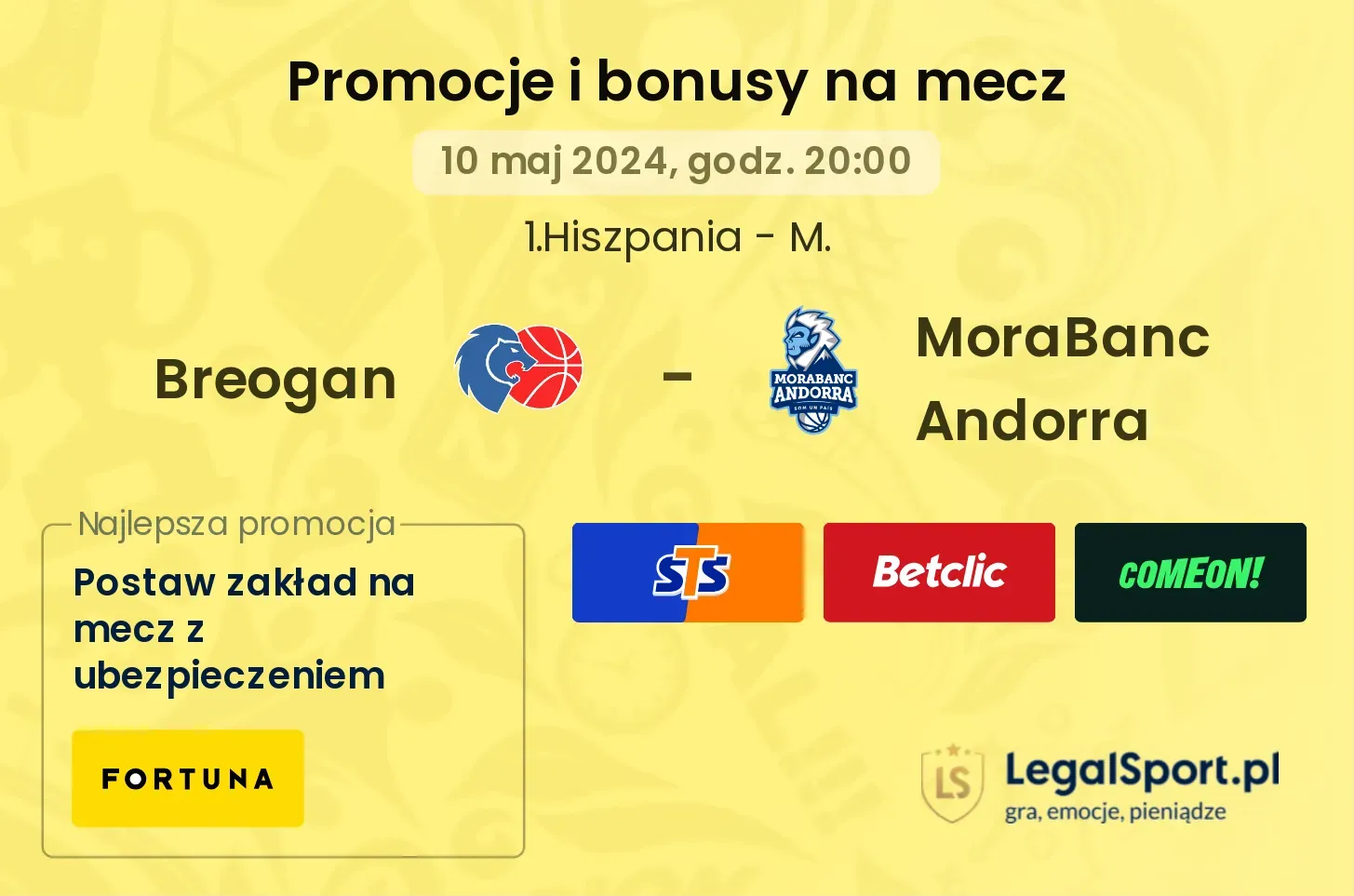 Breogan - MoraBanc Andorra promocje bonusy na mecz