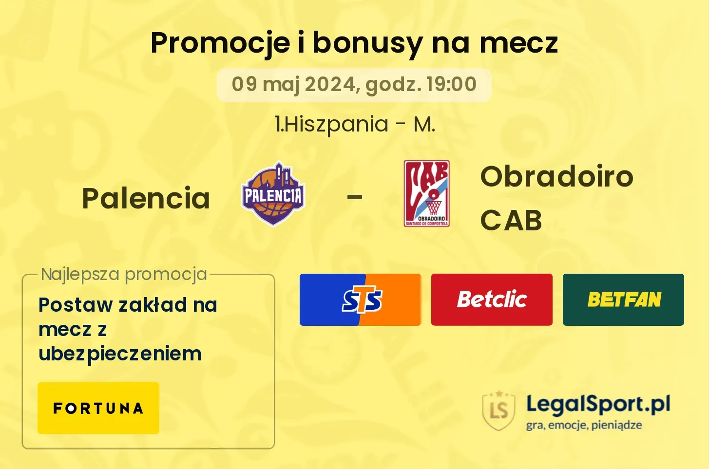 Palencia - Obradoiro CAB promocje bonusy na mecz