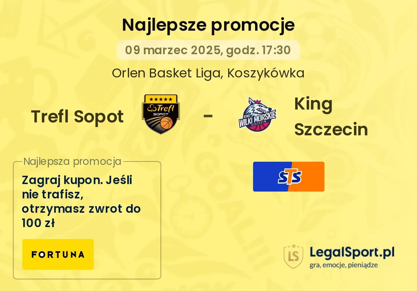 Trefl Sopot - King Szczecin promocje u bukmacherów