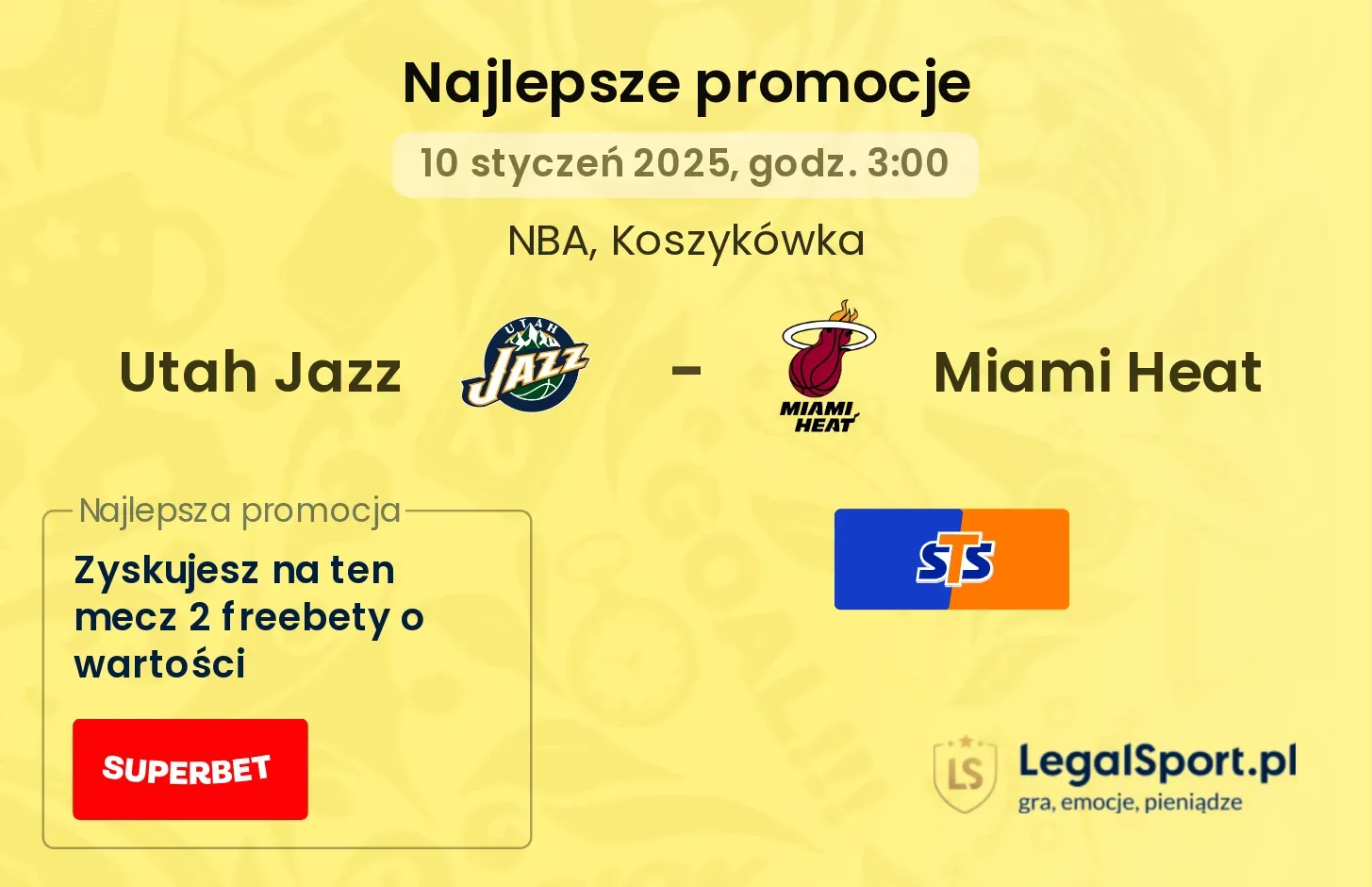 Utah Jazz - Miami Heat promocje u bukmacherów