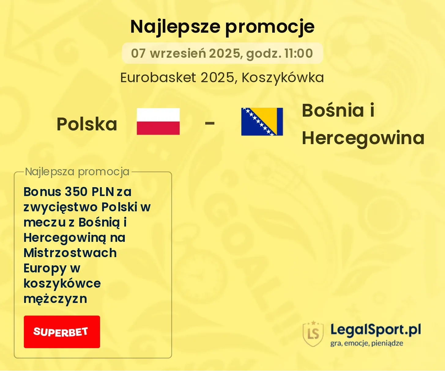Polska - Bośnia i Hercegowina promocje bukmacherskie
