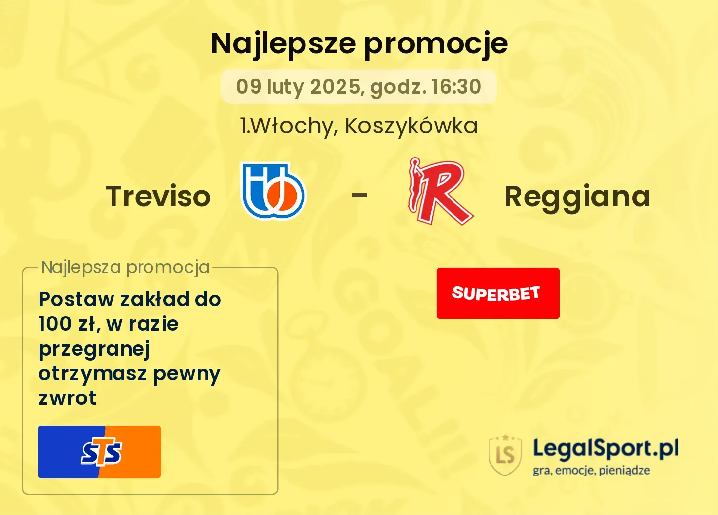 Treviso - Reggiana promocje u bukmacherów