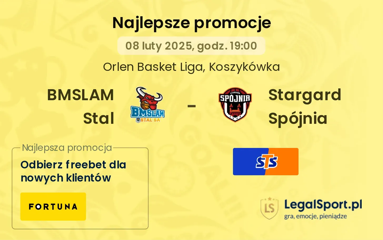 BMSLAM Stal - Stargard Spójnia promocje u bukmacherów
