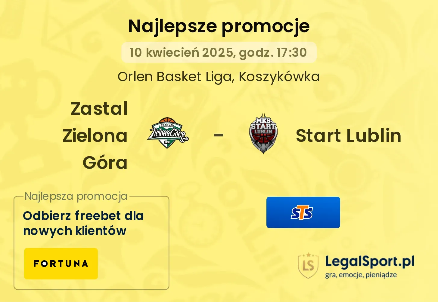 Zastal Zielona Góra - Start Lublin promocje bukmacherskie