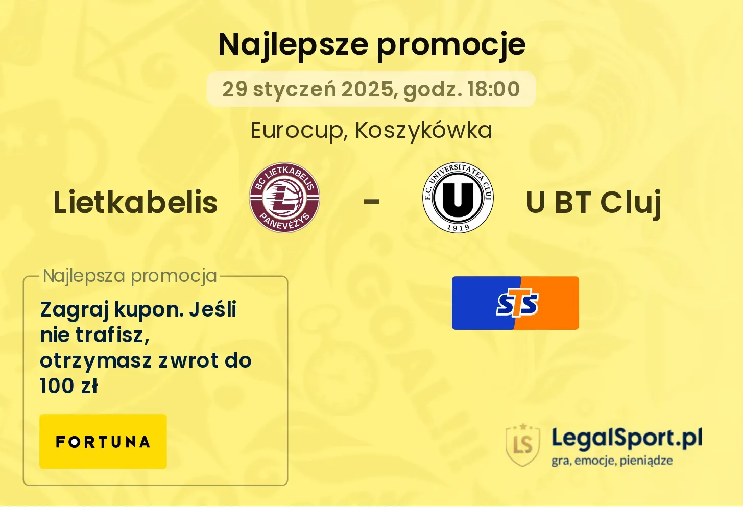 Lietkabelis - U BT Cluj promocje bukmacherskie