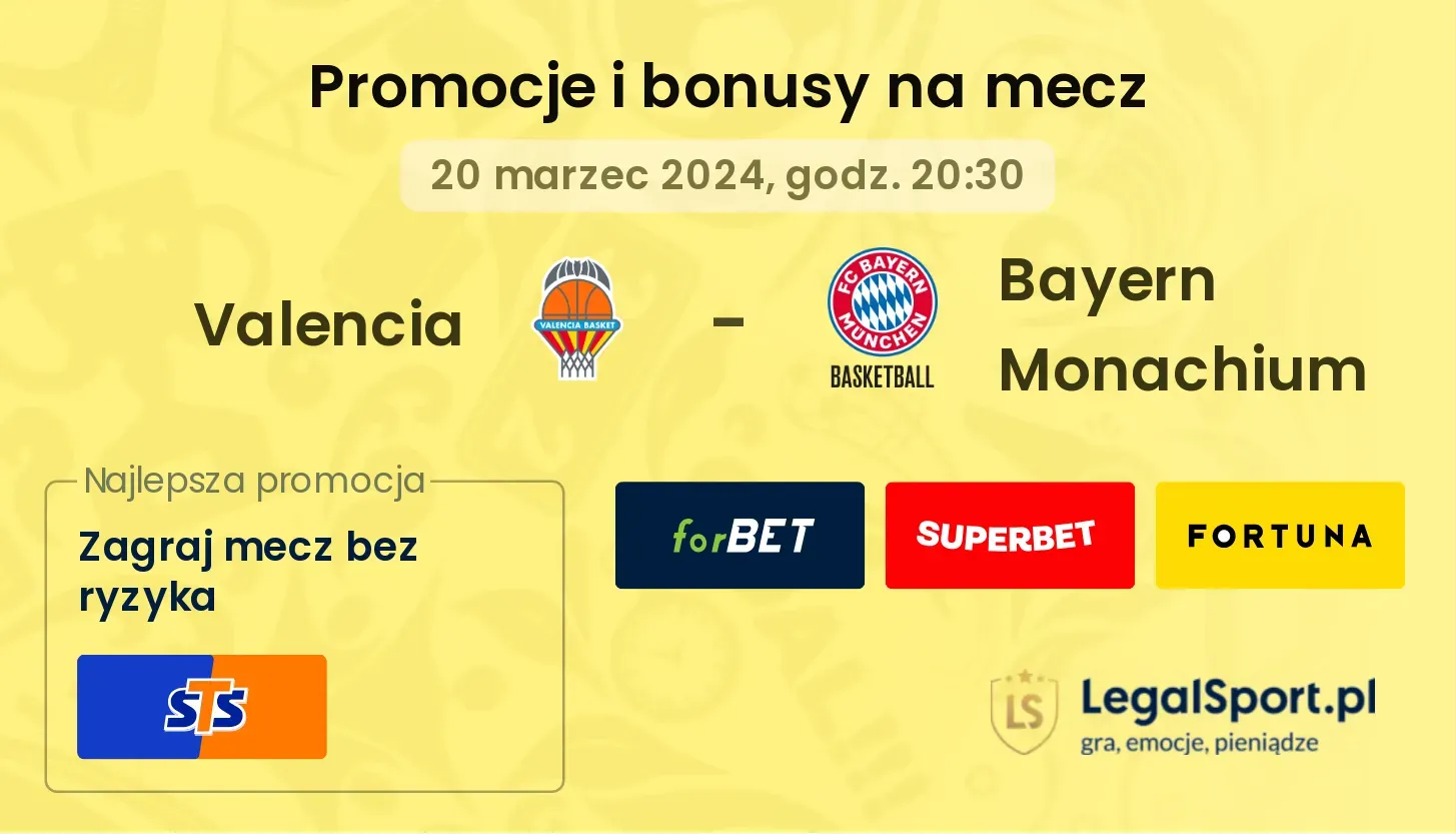 Valencia - Bayern Monachium promocje bonusy na mecz