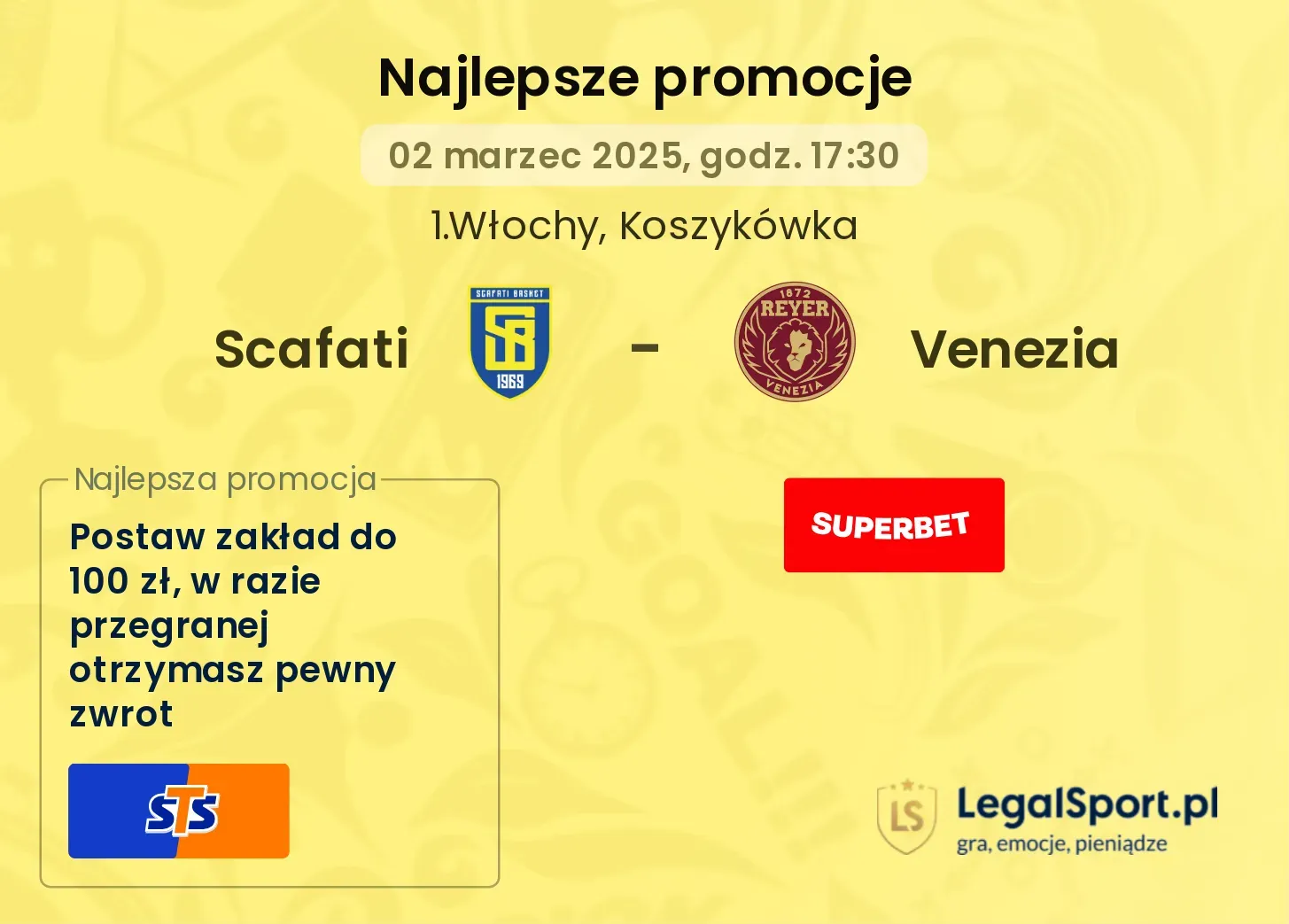 Scafati - Venezia promocje bukmacherskie