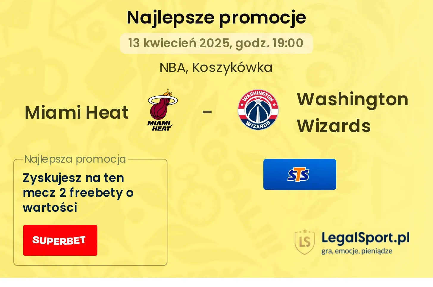 Miami Heat - Washington Wizards promocje bukmacherskie