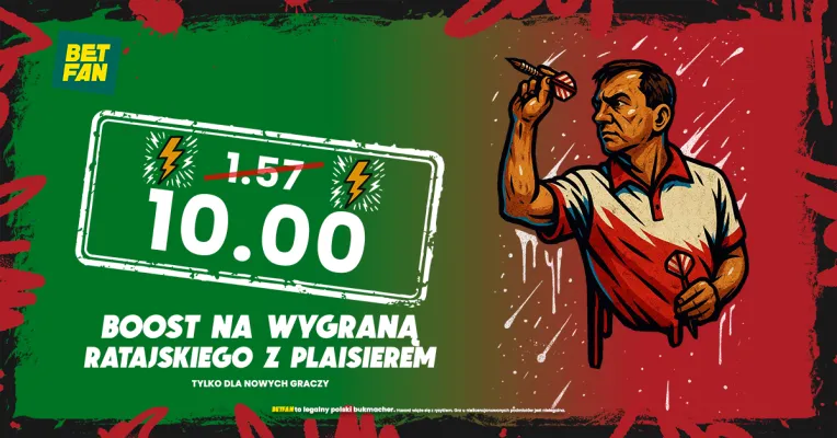 BETFAN: Kurs 10.0 na wygraną Ratajskiego z Plaisierem