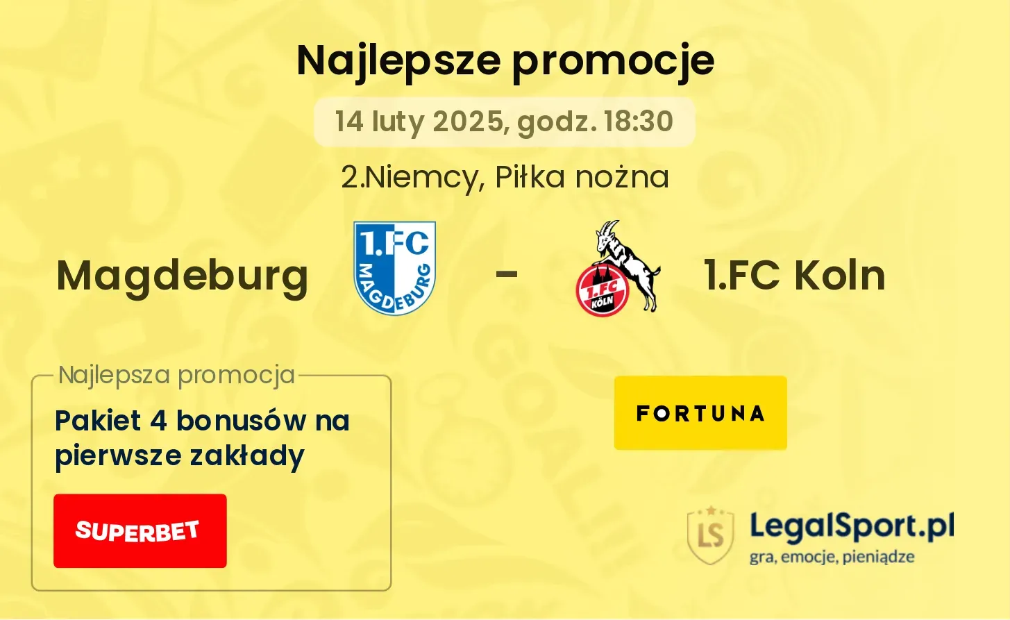 Magdeburg - 1.FC Koln promocje bukmacherskie