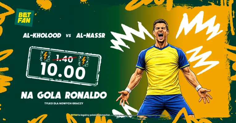 BETFAN: Kurs 10.0 na gola Ronaldo w meczu z Al-Kholood