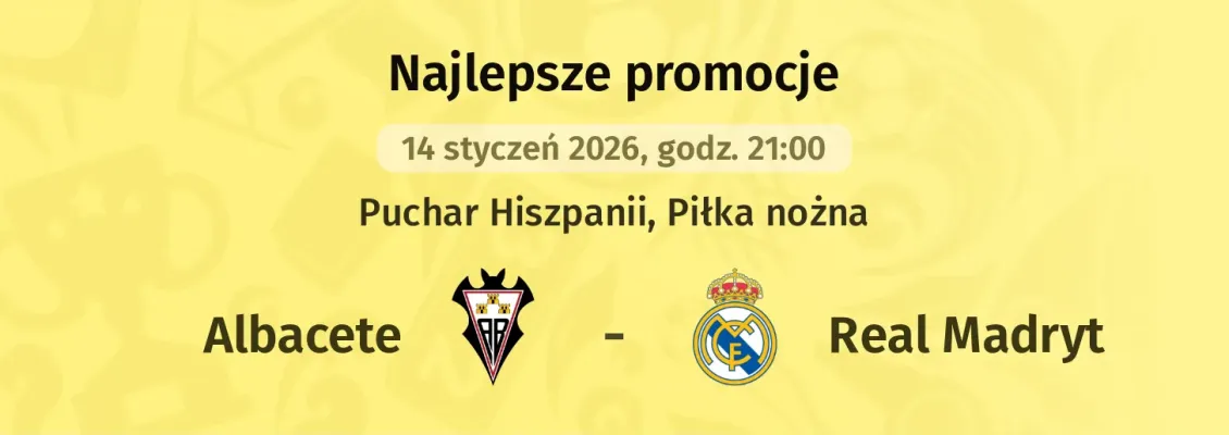 STS; 247 zł za wytypowanie zwycięzcy meczu Albacete - Real Madryt