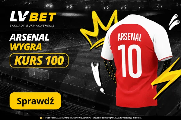 LV BET: Arsenal wygra z Brighton – Kurs 100