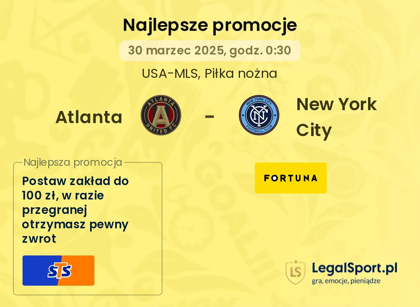 Atlanta - New York City promocje bukmacherskie
