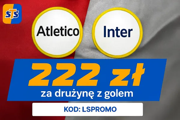 STS: 222 zł za wytypowanie drużyny z golem w meczu Atletico Madryt - Inter Mediolan