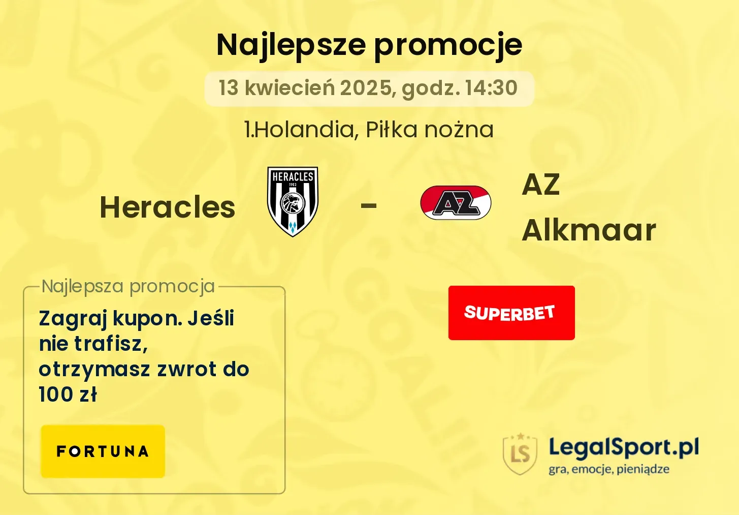 Heracles - AZ Alkmaar promocje bukmacherskie