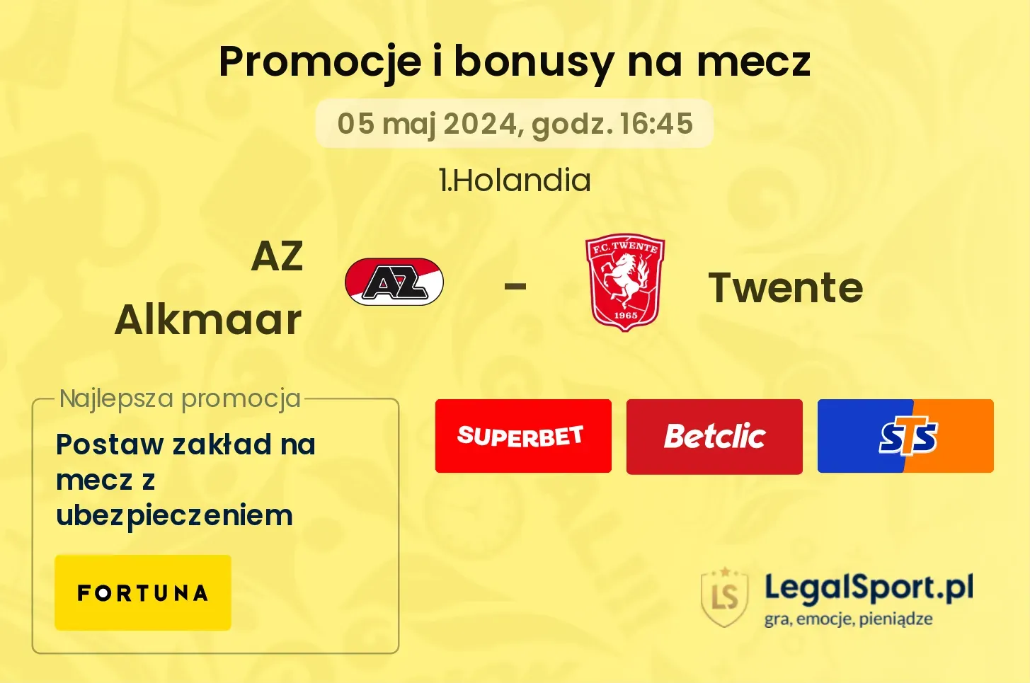 AZ Alkmaar - Twente promocje bonusy na mecz