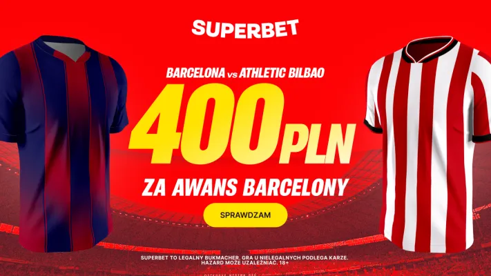 Superbet: Bonus 400 PLN za awans Barcelony do finału Superpucharu Hiszpanii