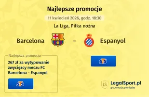 Barcelona - Espanyol promocje u bukmacherów