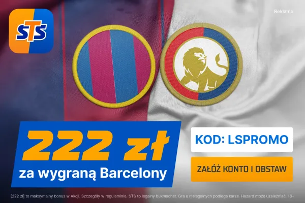 STS: 222 zł za wytypowanie zwycięzcy meczu FC Barcelona - Osasuna Pampeluna