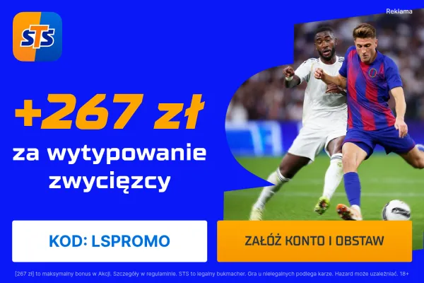 STS: 267 zł za wytypowanie zwycięzcy meczu Real Madryt – FC Barcelona