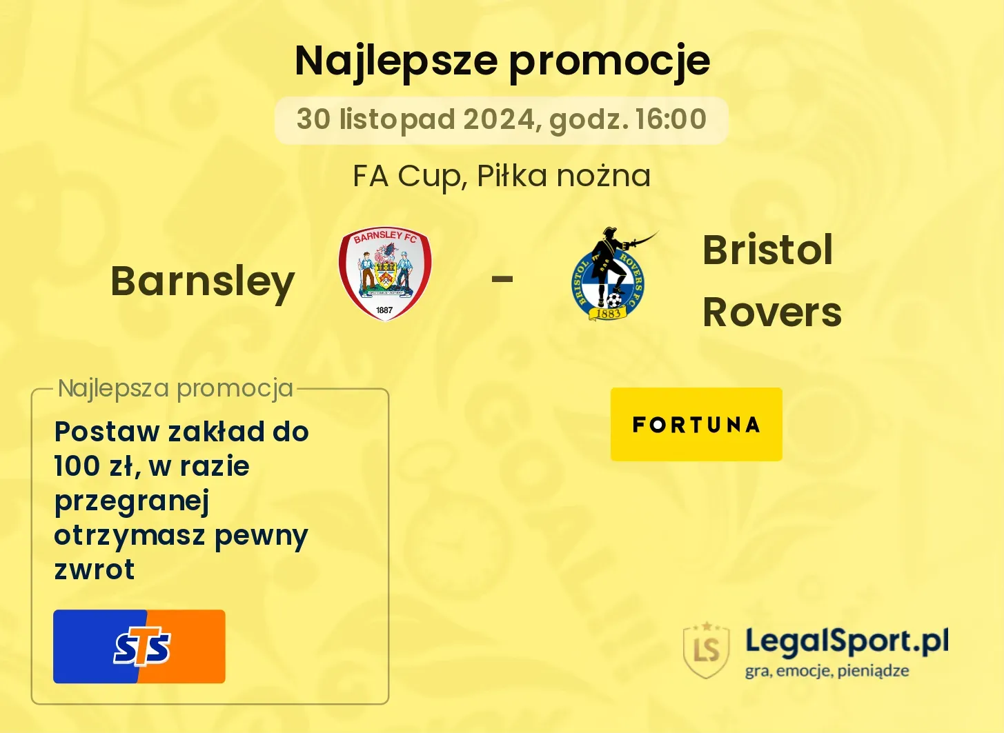 Barnsley - Bristol Rovers promocje bukmacherskie
