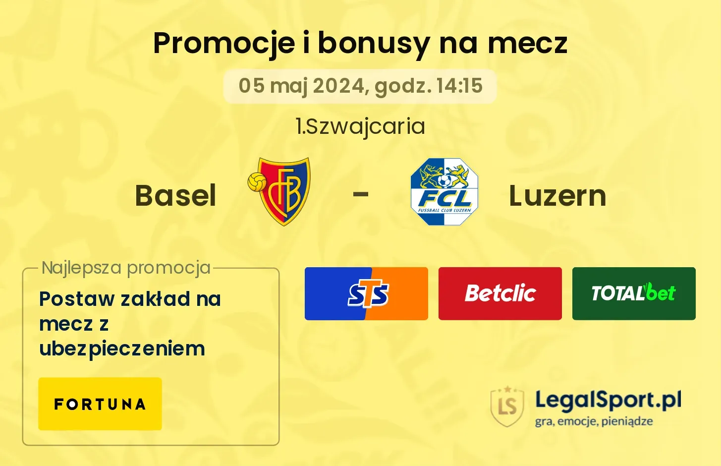Basel - Luzern promocje bonusy na mecz