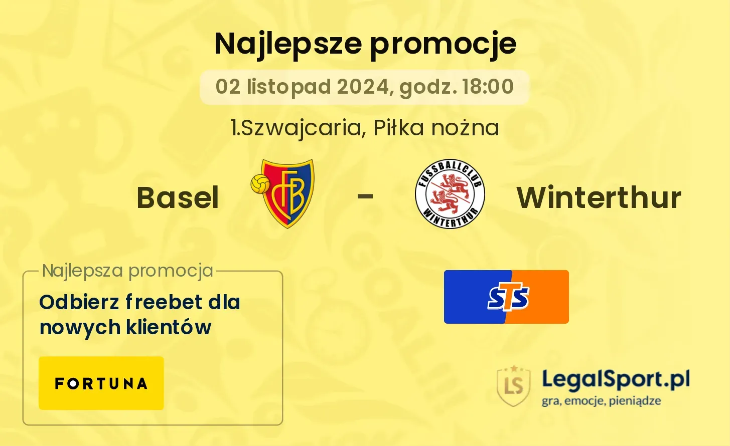 Basel - Winterthur promocje u bukmacherów 02.11, 18:00