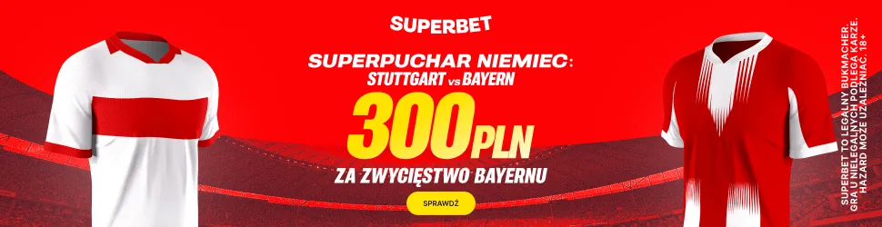 300 zł za zwycięstwo Bayernu w Superpucharze Niemiec