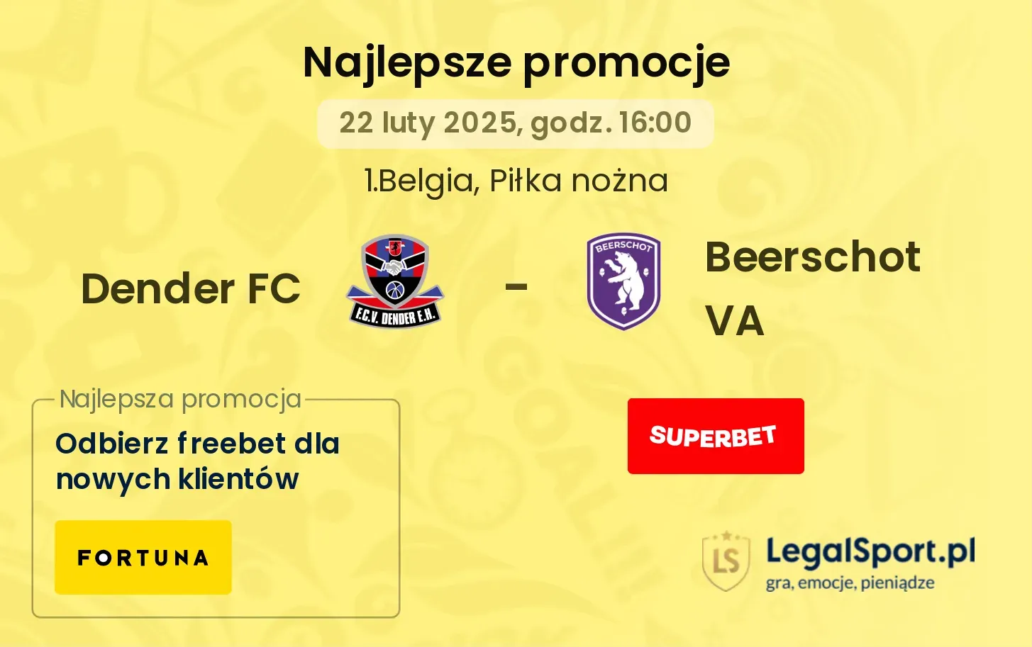 Dender FC - Beerschot VA promocje bukmacherskie