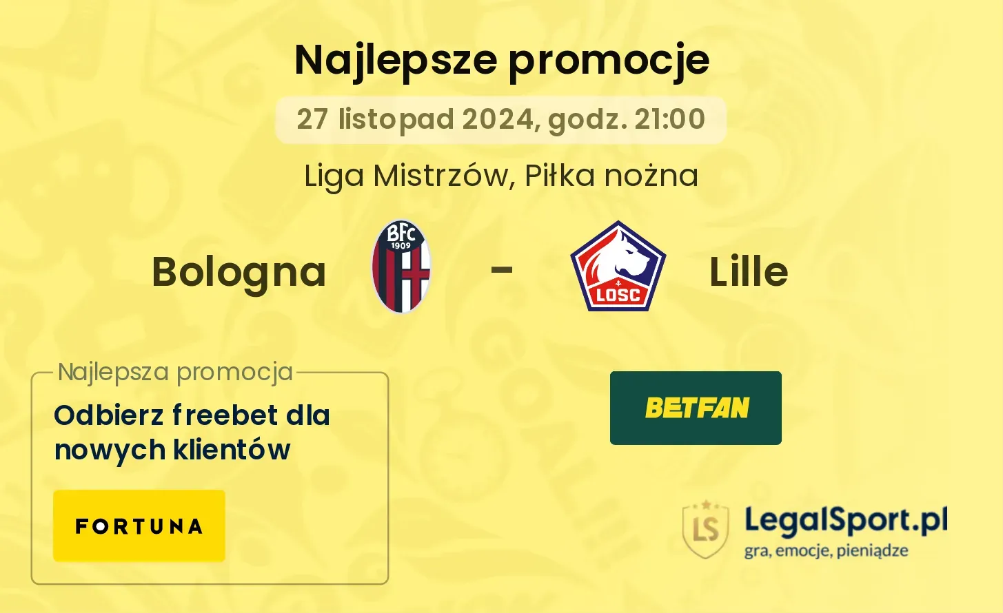 Bologna - Lille promocje u bukmacherów