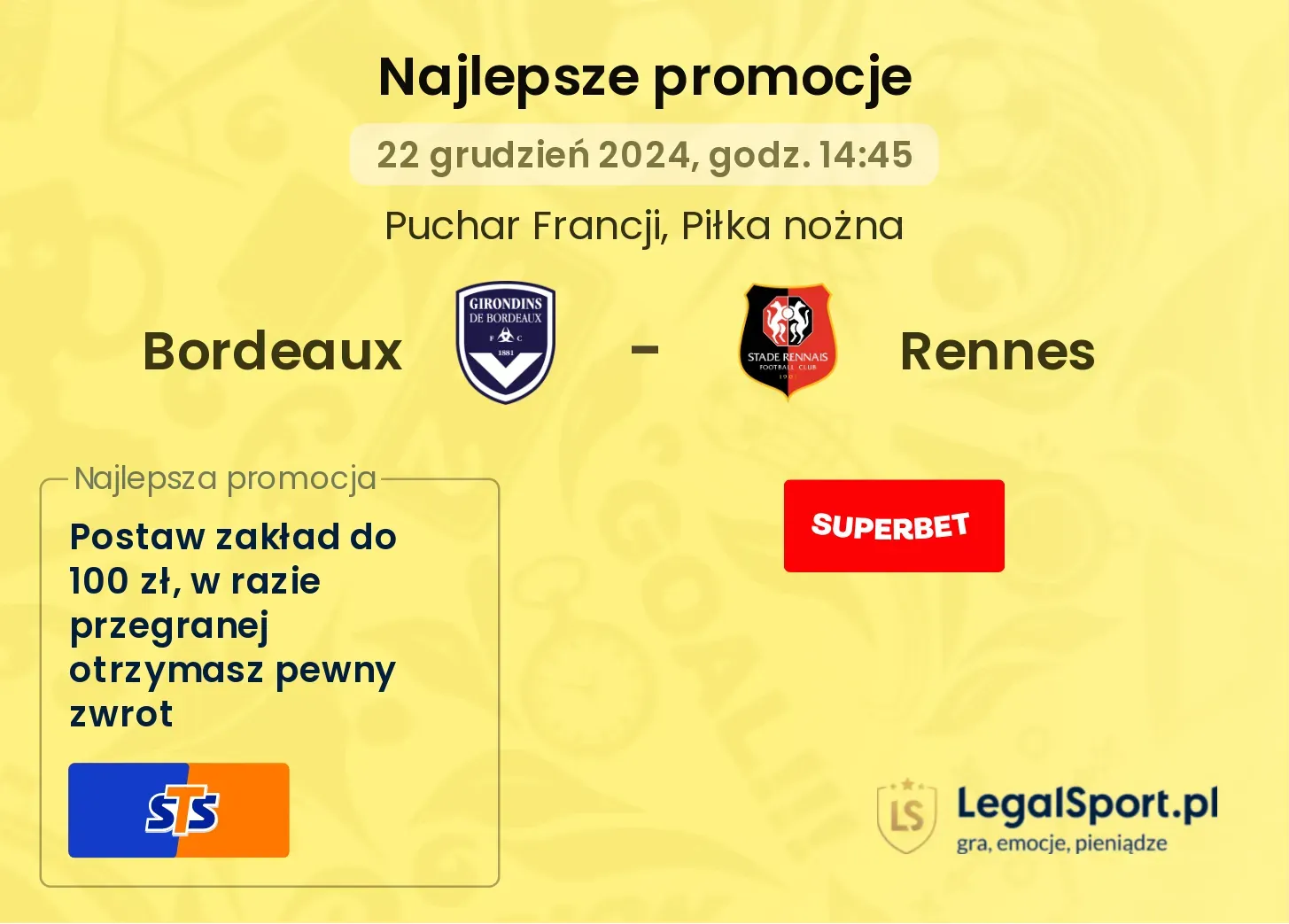 Bordeaux - Rennes promocje u bukmacherów